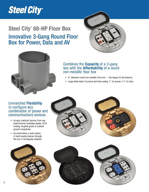 steel city 68p floor box|steel city boxes catalog.